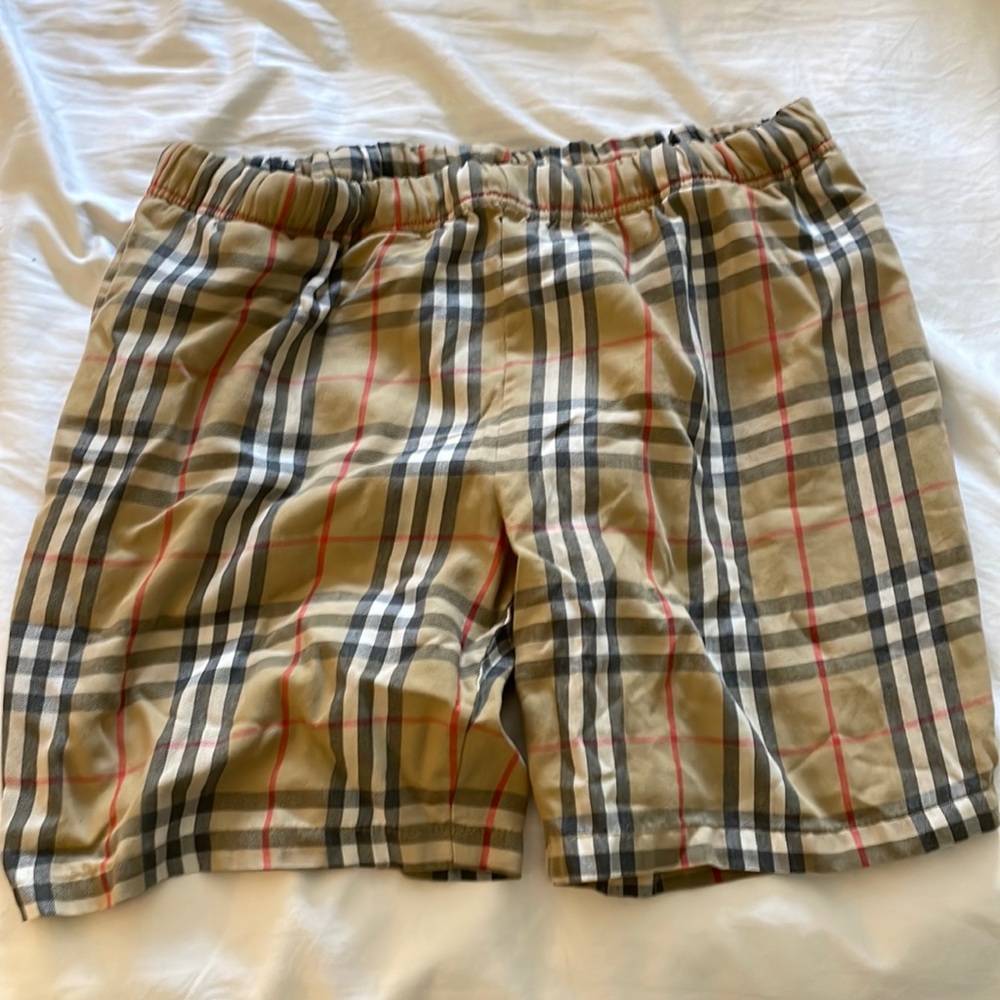 Mens size L Burberry swim trunks